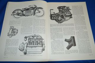 Antique Motorcycle Indian Chief Scout 4 Motorcycle News Issue No.  19
