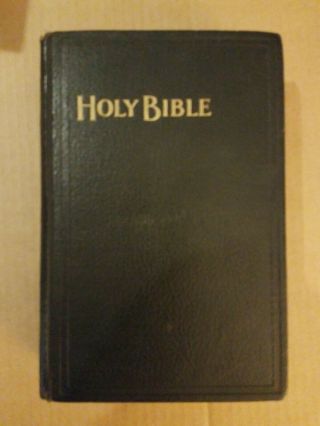 Rare Vintage York Bible Society Holy Bible From Cornish Arms Hotel