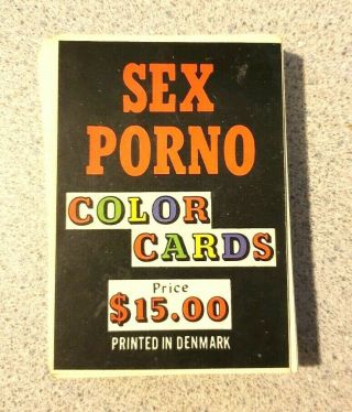 Xxx Rated Porno Playing Cards Vintage 70 