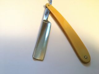 Vintage 11/16” F.  W.  Engles Silver Steel Razor Shave Ready Made In Germany