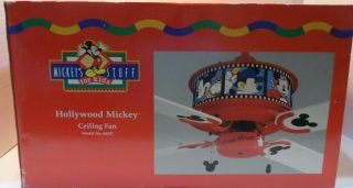 Hollywood Mickey Mouse 1996 Ceiling Fan 04147 44 " Illuminated Housing