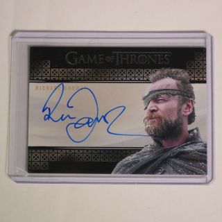Game Of Thrones Inflexions Richard Dormer Ser Beric Valyrian Auto Very Limited