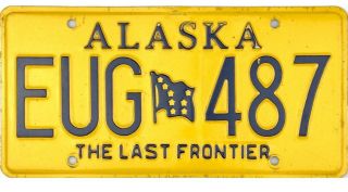 99 Cent Alaska Last Frontier License Plate Eug487