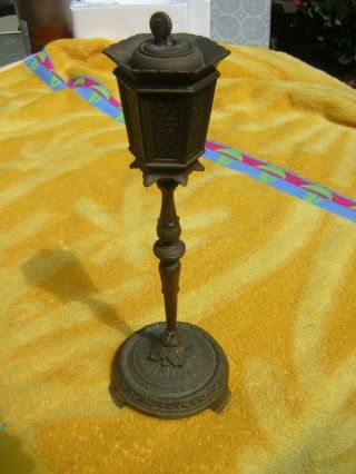 Antique Hallmarked Street Lamp Table Cigar Cigarette Lighter - Erhard Sohn