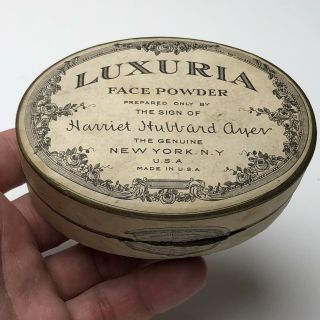 Vintage Luxuria Face Powder Harriet Hubbard Ayer Box York France