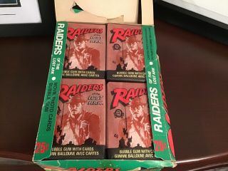 Raiders Of The Lost Ark 1981 Opc Wax Box 36 Packs Cards O Pee Chee Canada