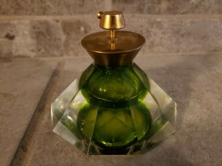 333 Vintage Murano Art Glass Perfume Bottle Art Deco