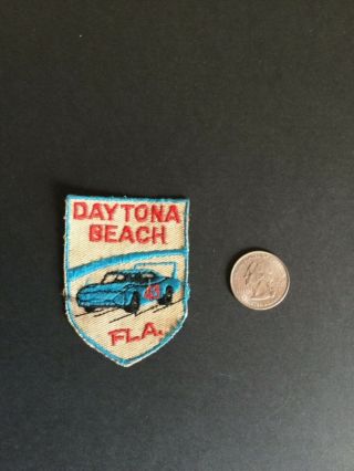 Vintage Daytona Beach,  Fl Patch - Race Car