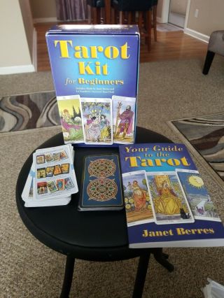Tarot Kit For Beginners - Universal Tarot Cards Deck & Book Set By Janet Berres
