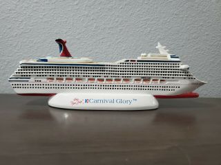 Carnival Glory Cruise Ship Travel Souvenir Resin Display Model 11 "