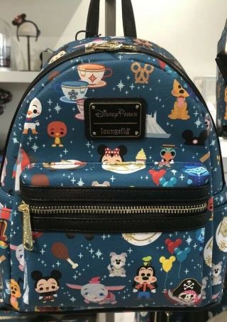 Disney Parks Magic Kingdom Attractions Mini Backpack Loungefly
