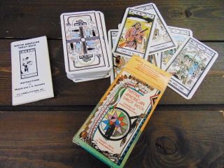 Vintage Native American Tarot Card Deck With Instruction Booklet 1982
