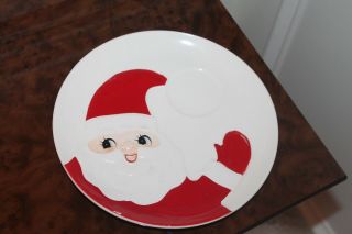Vintage 1962 Holt Howard Santa Cookies For Santa Plate Hard To Find