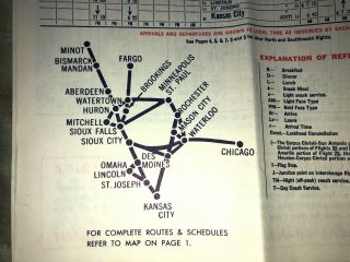2 VINTAGE BRANIFF AIRWAYS FOLD OUT ROUTE MAP AND SCHEDULE - - 1956 AND 1958 4