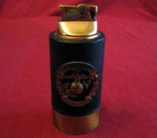 Vintage United States Marine Corps Usmc United Brand Table Cigarette Lighter