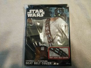 Car Seat Belt Cover Star Wars Chewbacca Universal Fit Soft Shoulder Harness Pad