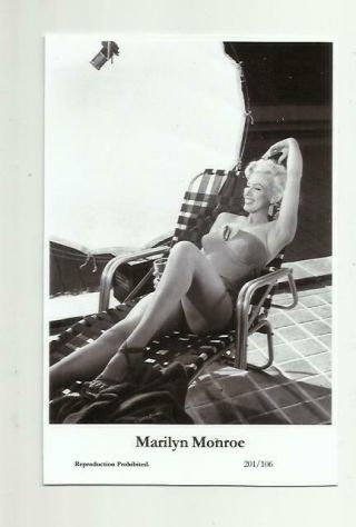 N480) Marilyn Monroe Swiftsure (201/106) Photo Postcard Film Star Pin Up