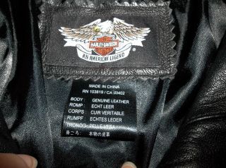 Harley Davidson Motorcycle jacket size Medium M Rose women ' s 97026 - 08VW tattoo 4