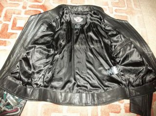 Harley Davidson Motorcycle jacket size Medium M Rose women ' s 97026 - 08VW tattoo 6