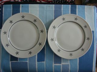 Ss United States Lines 7.  75 " Luncheon Plate Lamberton Sterling (two)