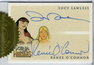 Xena & Hercules Animated Incentive Dual Autograph Card Lawless O 