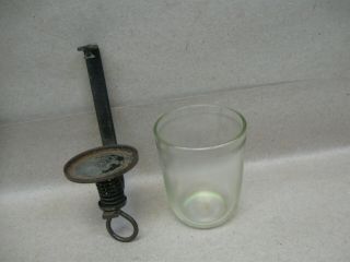 Antique Landers Frary Clark 24 Coffee Mill Grinder Parts Catch Cup Bracket &&