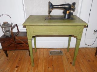 Vintage Singer Sewing Cabinet Only Vintage For Model 15 66 201,  Rare