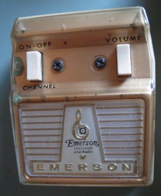 Vintage Television Remote Control: Emerson Usa Two Button