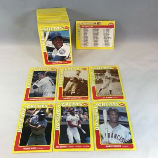 Swell Mlb Baseball Greats 1991 Complete Card Set (150) Ted Williams Yogi Berra