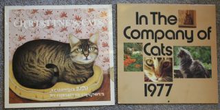 2 Wall Calendars 1977 Company Of Cats 1979 Christine Chagnoux Cats