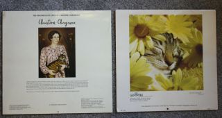 2 Wall Calendars 1977 Company of Cats 1979 Christine Chagnoux Cats 4