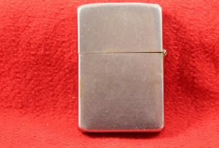 Vintage 1956 Zippo Lighter Brushed Chrome Masonic Mason Emblem Good Spark 4