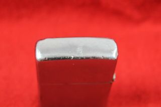 Vintage 1956 Zippo Lighter Brushed Chrome Masonic Mason Emblem Good Spark 7