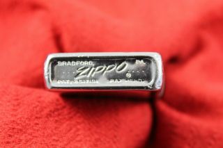 Vintage 1956 Zippo Lighter Brushed Chrome Masonic Mason Emblem Good Spark 8