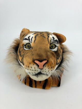 Tiger’s Head Mascot Costume Gag Stuffed Large Over The Head