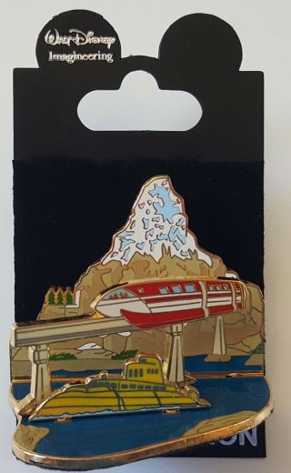 Disney Wdi Finding Nemo Submarine Voyage Lagoon Diorama Matterhorn Pin Le 300