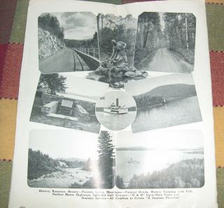 The Adirondacks Our Great National Playground 1920 ' s Brochure with Maps Resorts 4