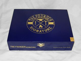 The Founder Signature Connecticut Tobacco Hand Crafted Wood Cigar Box Stash Box
