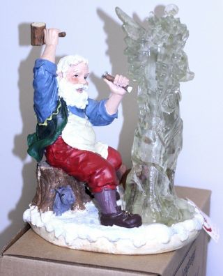 Santa Sculpts An Ice Angel Figurine House Of Lloyd Christmas Around The World Ec