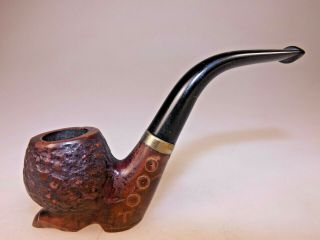 Vintage Handmade Shoe N Ball Briar Pipe Made For A Souvenir In Italy