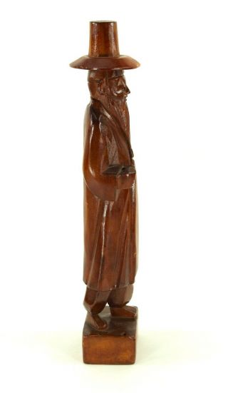 Vintage Carved Wood Statue,  Korean Folk Art,  Asian Man 12 