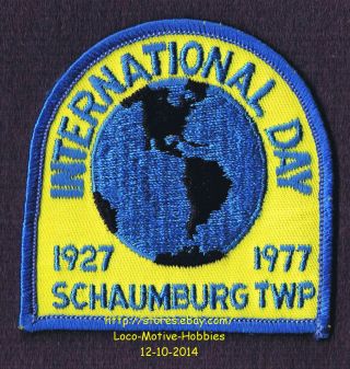 Lmh Patch Badge 1977 Internatiional Day 50th Celebration Schaumburg Twp Township