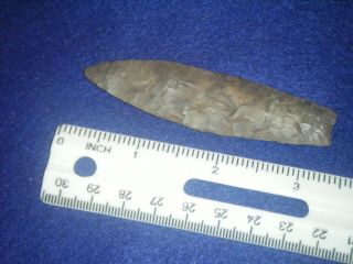 3 1/4 In.  Authentic Arrowhead,  Agate Basin From Alabama