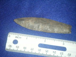 3 1/4 in.  AUTHENTIC ARROWHEAD,  AGATE BASIN FROM ALABAMA 2