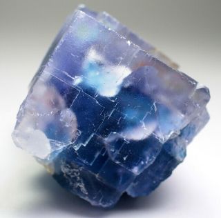 145g Rare Ladder - like Blue heart Fluorite Crystal Mineral Specimen/C​hina 3