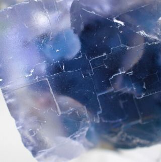 145g Rare Ladder - like Blue heart Fluorite Crystal Mineral Specimen/C​hina 4