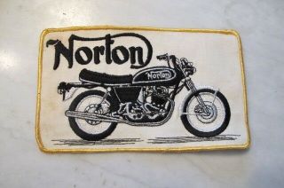 Vintage Norton Motorcycle Jacket Large 8 1/2 " X 5 " Patch