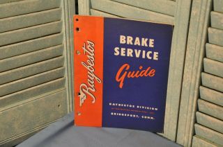 Vintage Collectible 1955 Automotive Raybestos Brake Service Guide