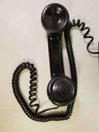 Vintage Black AT&T Western Electric Bell System Rotary Wall Telephone 5