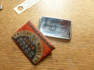 vintage Rolls Razor with blades strap instructions Made in Englad 3